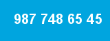 987 748 65 45 987 748 65 45